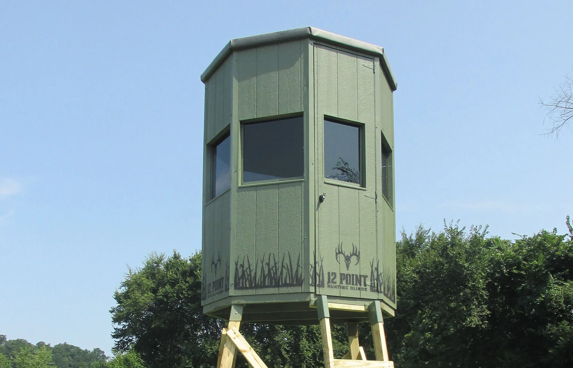 12 Point Hunting Blinds - The 6' Octagon Premium Hunting Blind - Image 13