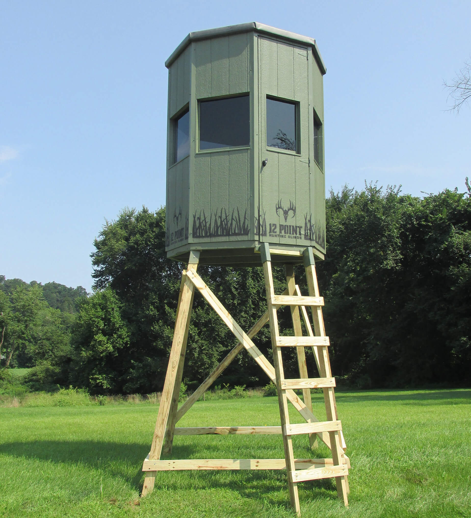 12 Point Hunting Blinds - The 6' Octagon Premium Hunting Blind - Image 9