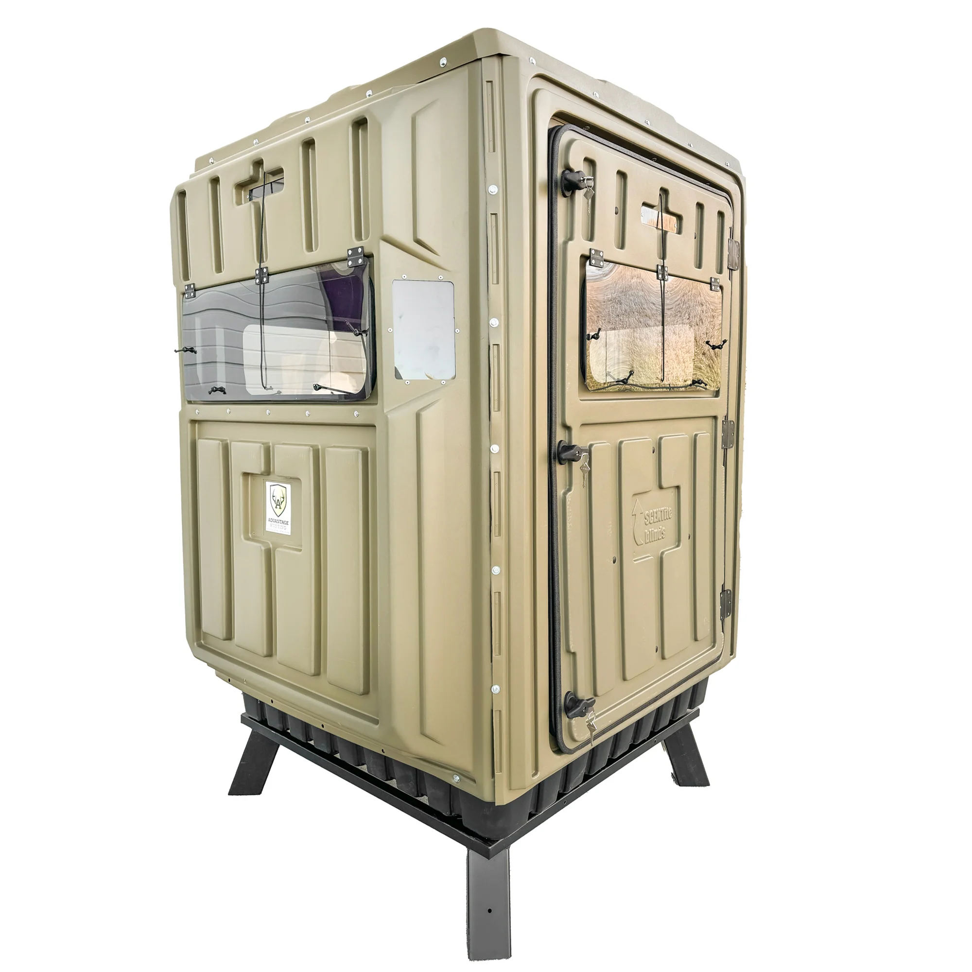 Advantage Hunting 5' x 5' Hunting Blind & QuadPod Tower Kit - Image 13