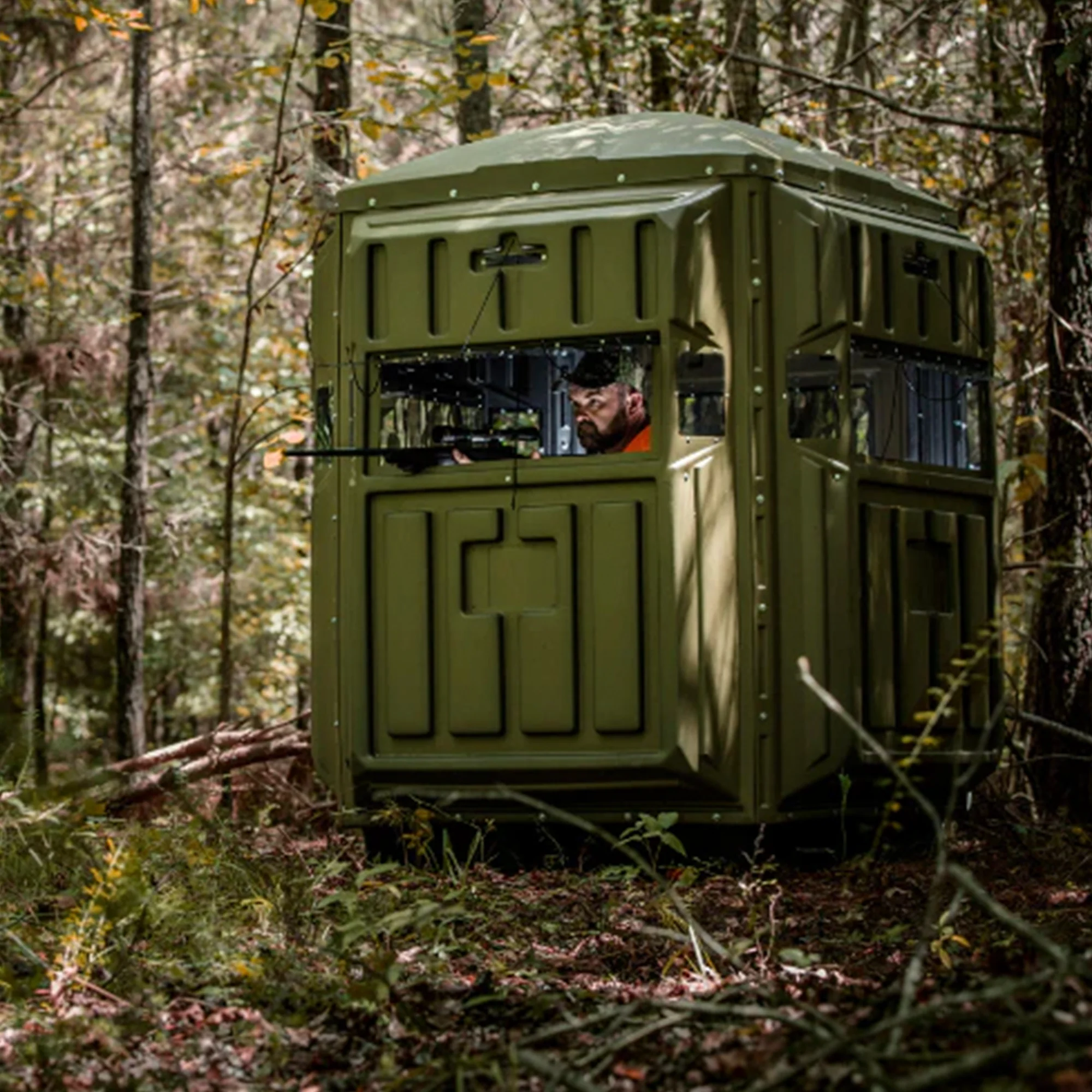 Advantage Hunting 5' x 5' Hunting Blind & QuadPod Tower Kit - Image 15