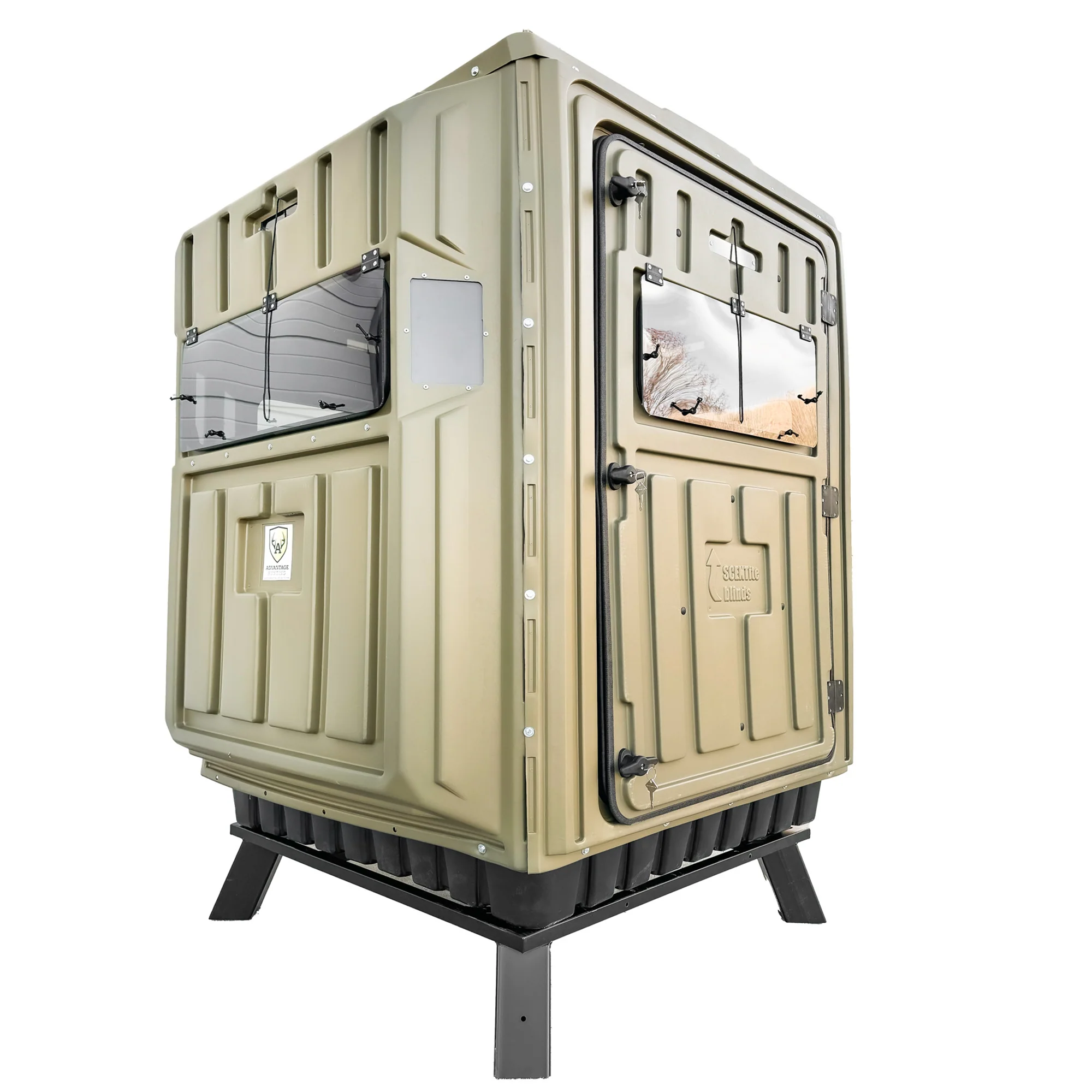 Advantage Hunting 5' x 5' Hunting Blind & QuadPod Tower Kit - Image 9