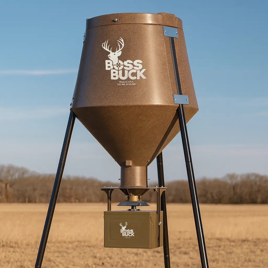 Boss Buck 200 lb Automatic Spinner Deer Feeder - 12v Battery Included - Image 3