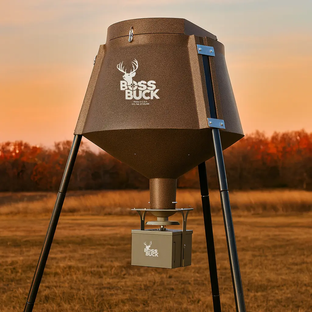 Boss Buck 350 lb Automatic Spinner Deer Feeder - 12v Battery Included - Image 5