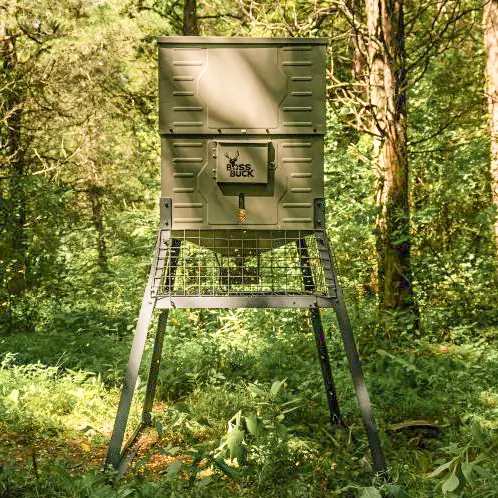Boss Buck 600 lb Stand & Fill Automatic Sled Feeder with Timer & Solar Panel - Image 3