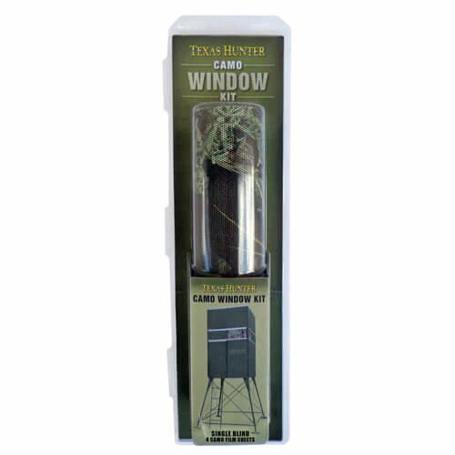 Camo Window Film Kit for Texas Hunter Single 4x4 Blinds, (4) Sheets - Image 5