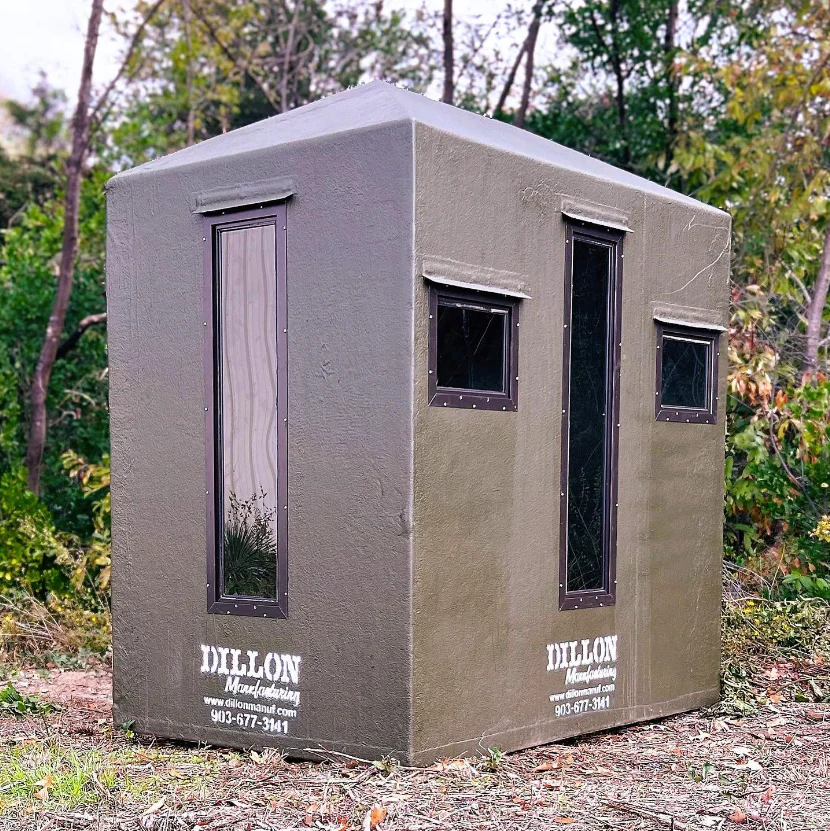 Dillon Manufacturing 4' x 6' Fiberglass Bow/Rifle Blind with 6' Side Door - Image 7