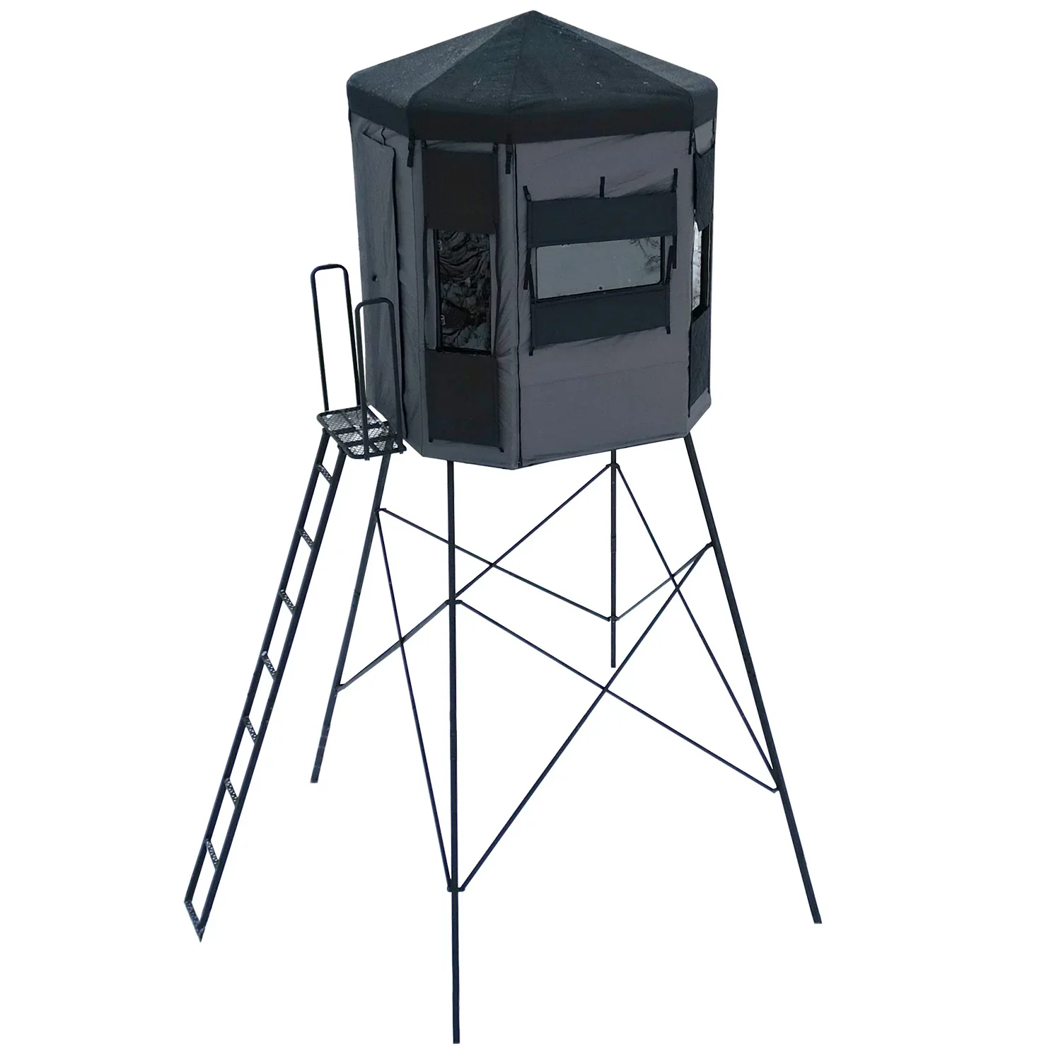 Greylight Twilight 6' x 6' Hunting Blind 6' Tower with 4' Extension