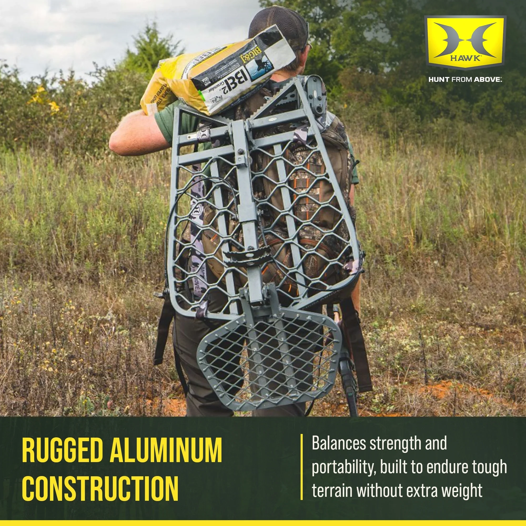 Hawk Helium Ultra Lite Hang-On Treestand - 11 lbs - Image 4