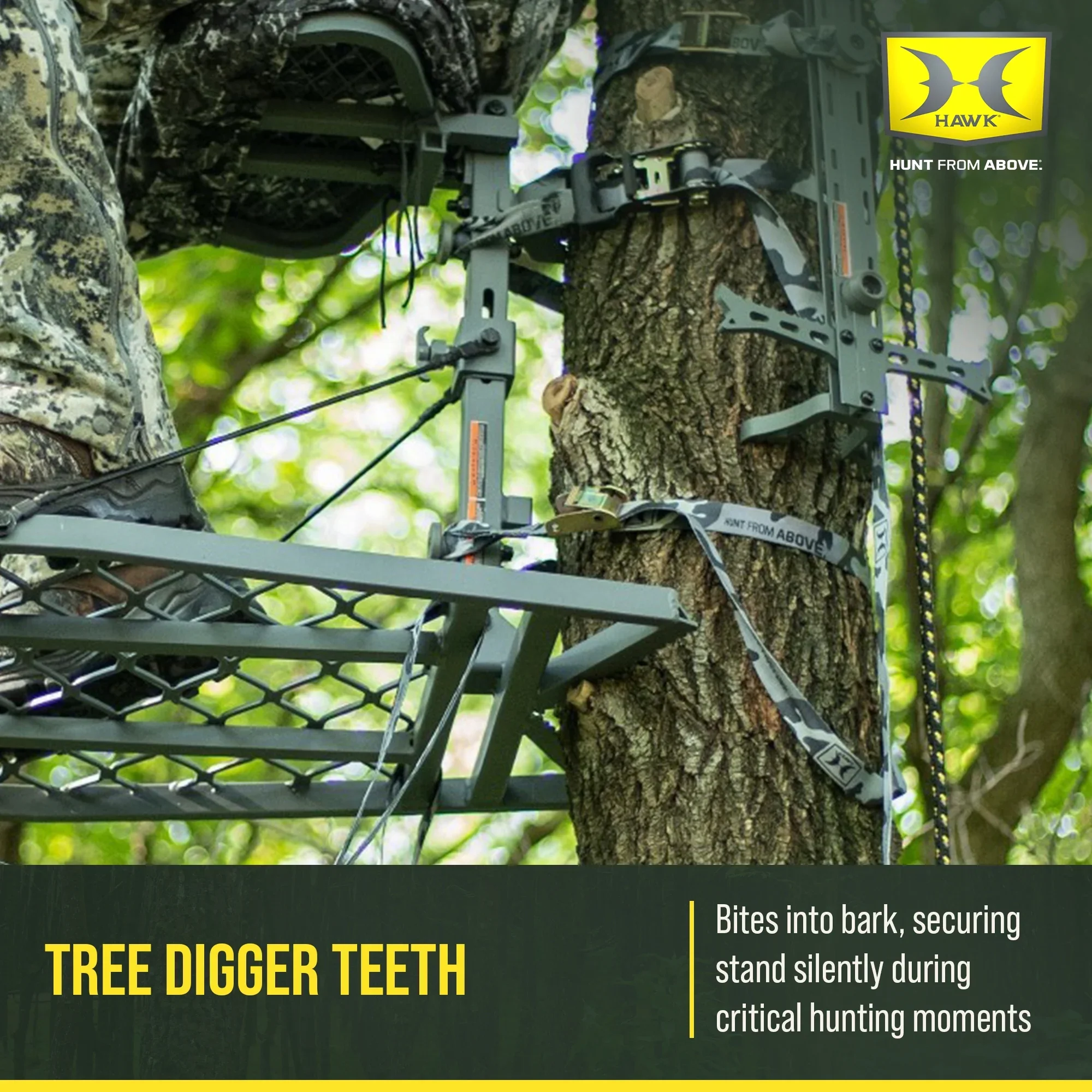 Hawk Helium Ultra Lite Hang-On Treestand - 11 lbs - Image 5