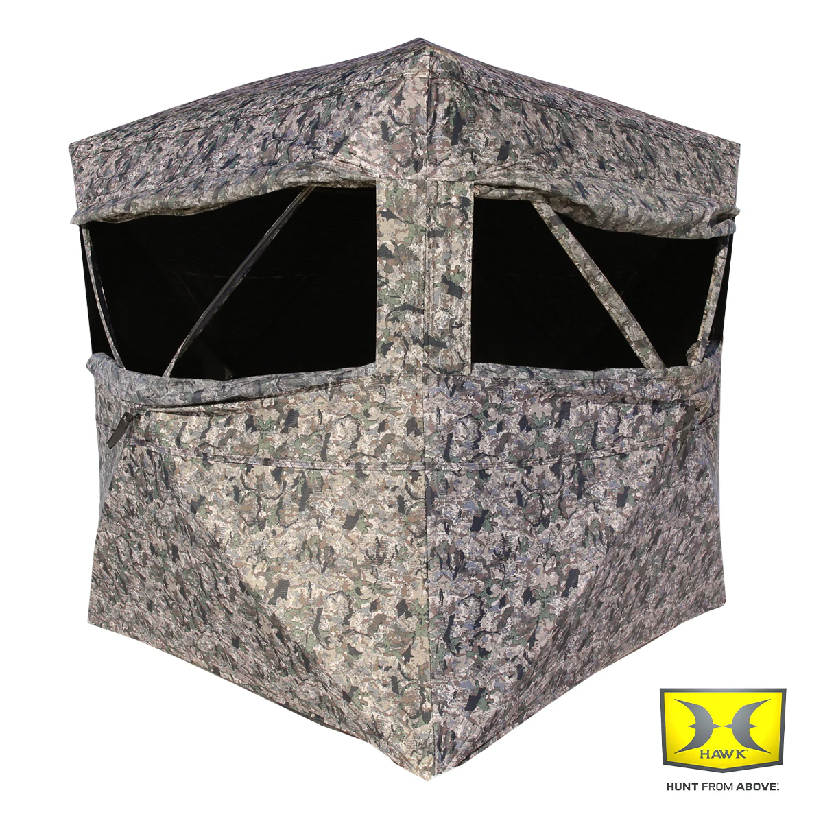 Hawk Reveal Hunting Ground Blind - Chaos Camo - 63" x 63"