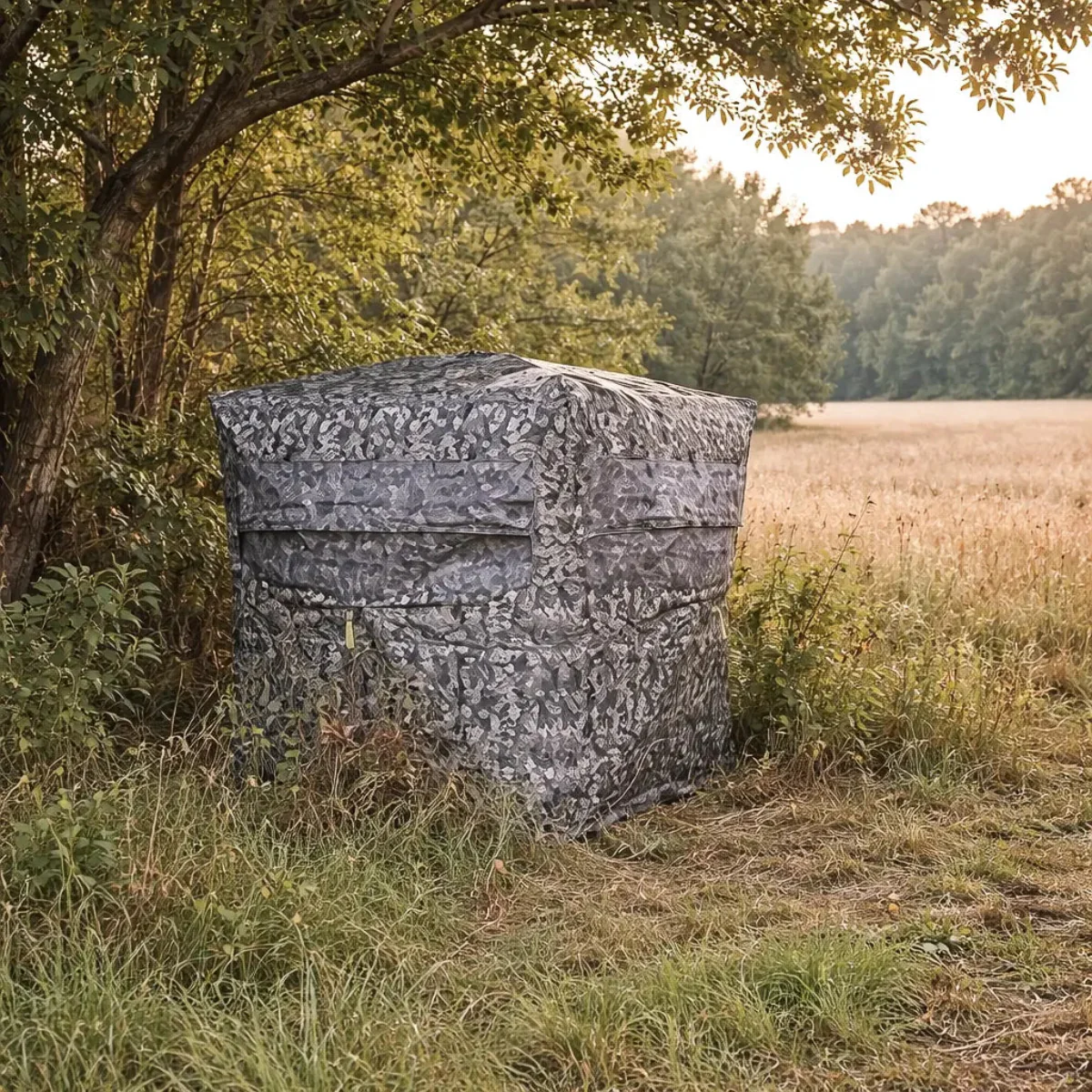 Hawk Reveal Hunting Ground Blind - Chaos Camo - 63" x 63" - Image 2