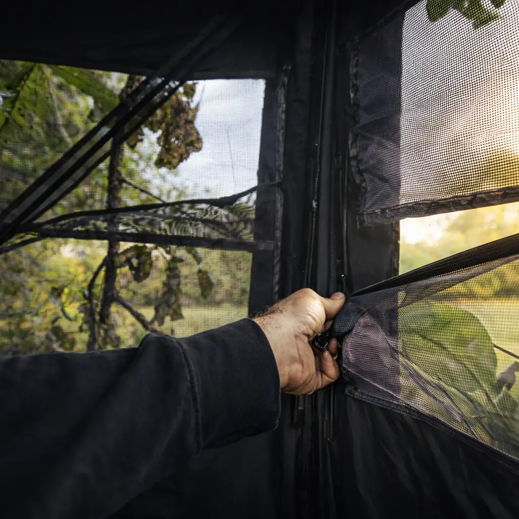 Hawk Reveal Hunting Ground Blind - Chaos Camo - 63" x 63" - Image 5