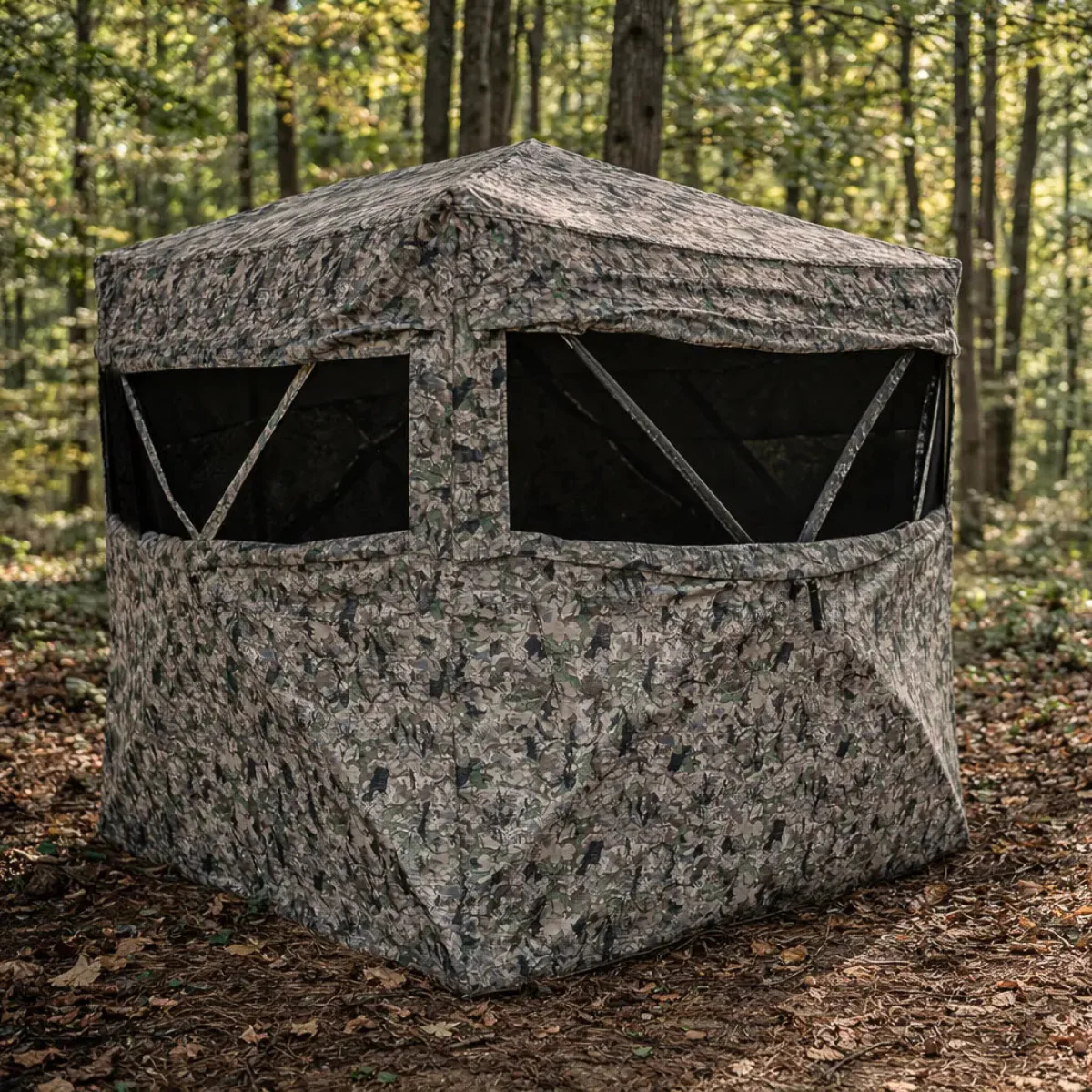 Hawk Reveal Hunting Ground Blind - Chaos Camo - 63" x 63" - Image 9