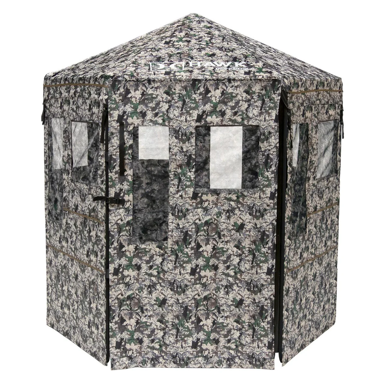 Hawk Warrior Soft Sided Hunting Blind - Chaos Camo - 72” L x 78” H