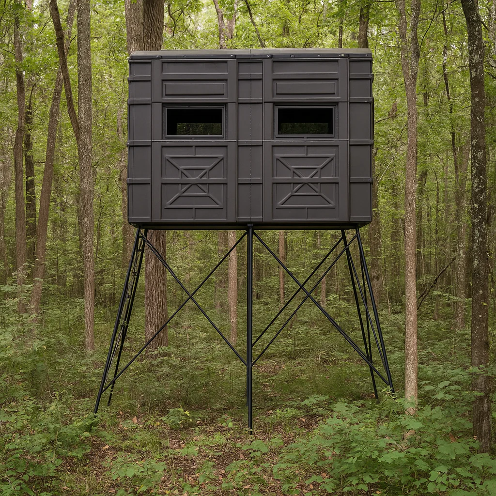 Hughes Clubhouse 4'x8' Deer Hunting Blind - Fully Loaded Edition - Image 6