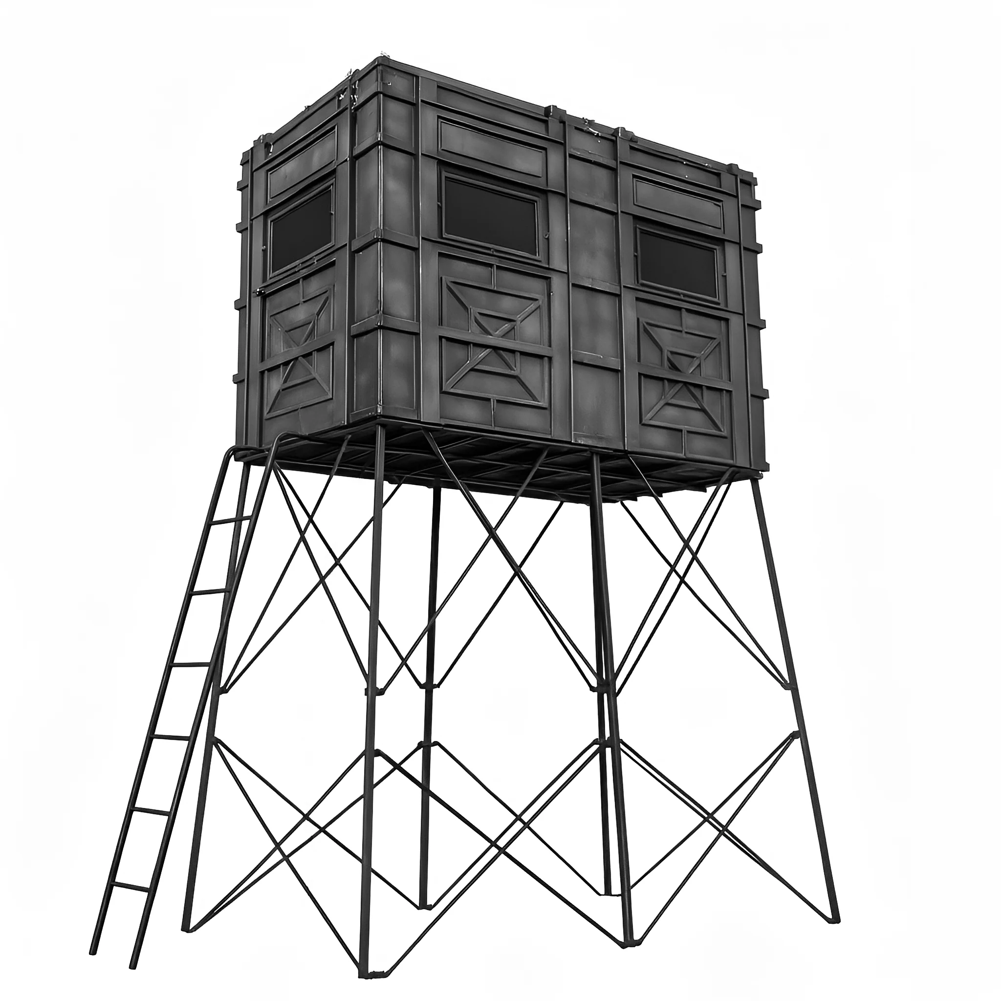Hughes Clubhouse 4'x8' Deer Hunting Blind - Fully Loaded Edition - Image 9