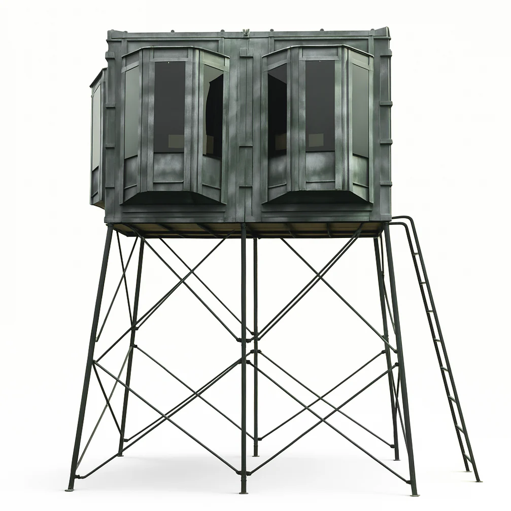 Hughes The Lodge 4'x8' Deer Hunting Blind - Fully Loaded Edition - Image 5