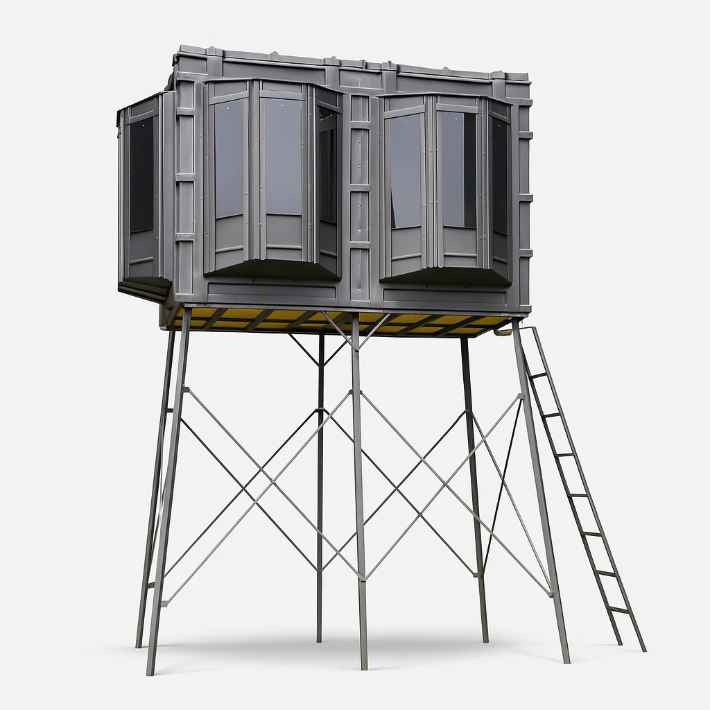 Hughes The Lodge 4'x8' Deer Hunting Blind - Fully Loaded Edition - Image 6