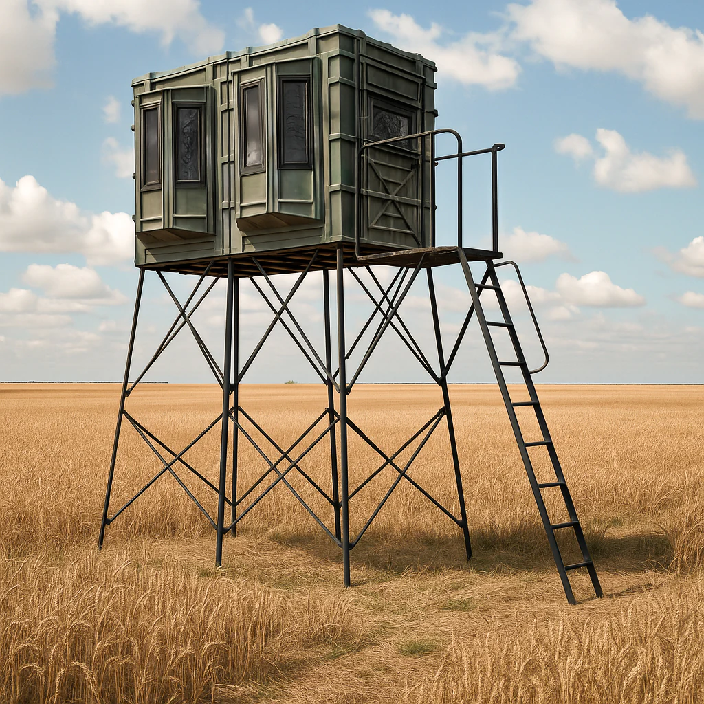 Hughes The Lodge 4'x8' Deer Hunting Blind - Fully Loaded Edition - Image 7