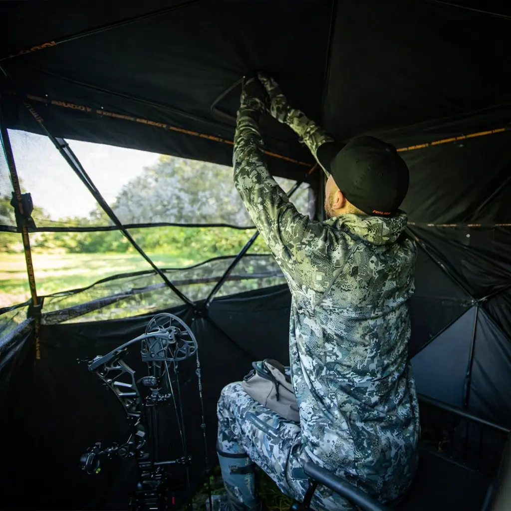 Muddy Infinity 2-Man Ground Blind - 75"W x 69"T - Epic Camo - Image 2