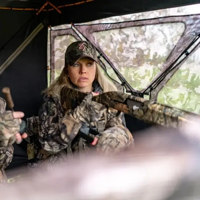 Muddy Infinity 3-Man Ground Blind - 83"W x 74"T - Epic Camo - Image 3