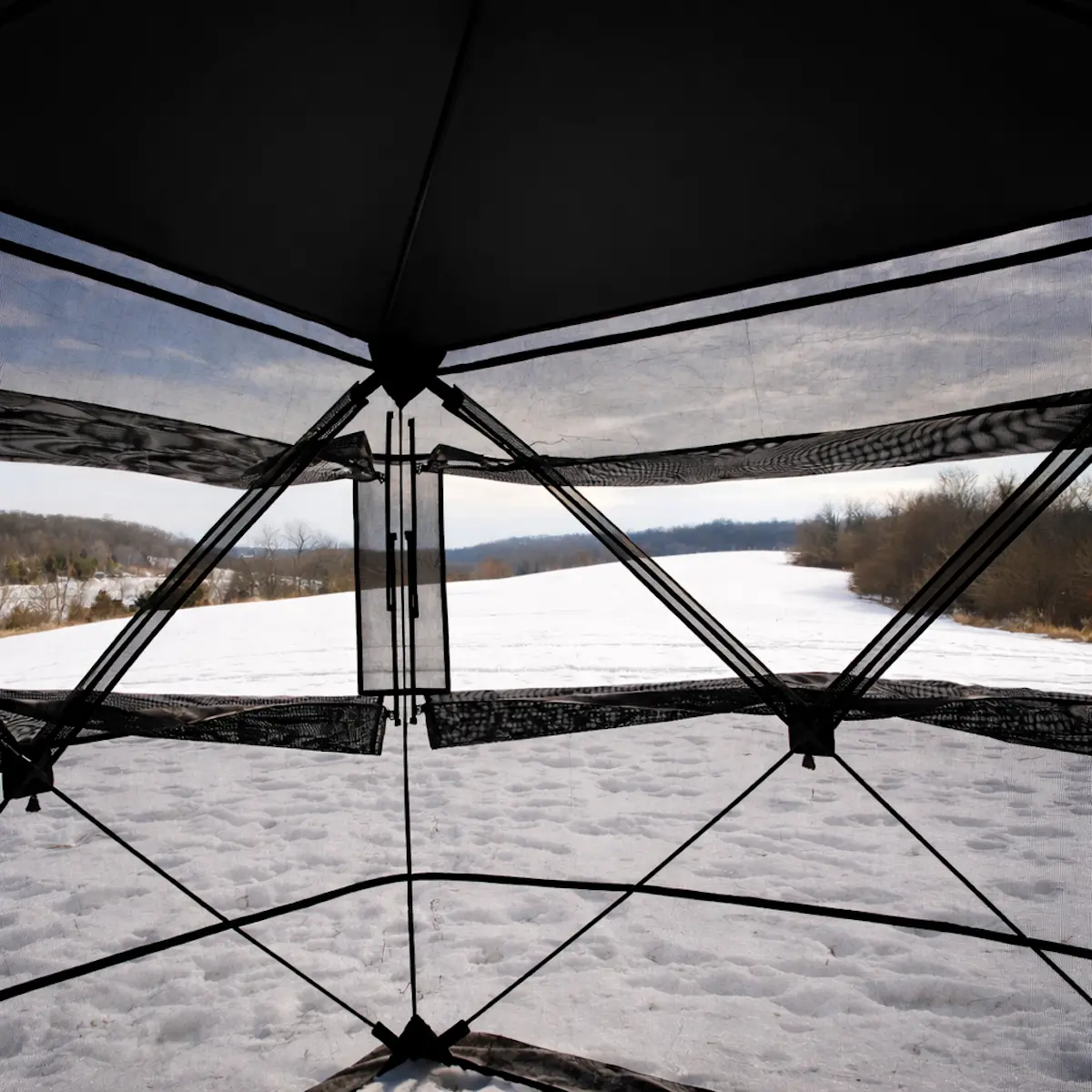 Muddy Prevue 2-Man See-Thru Ground Blind - Epic Camo - Image 8