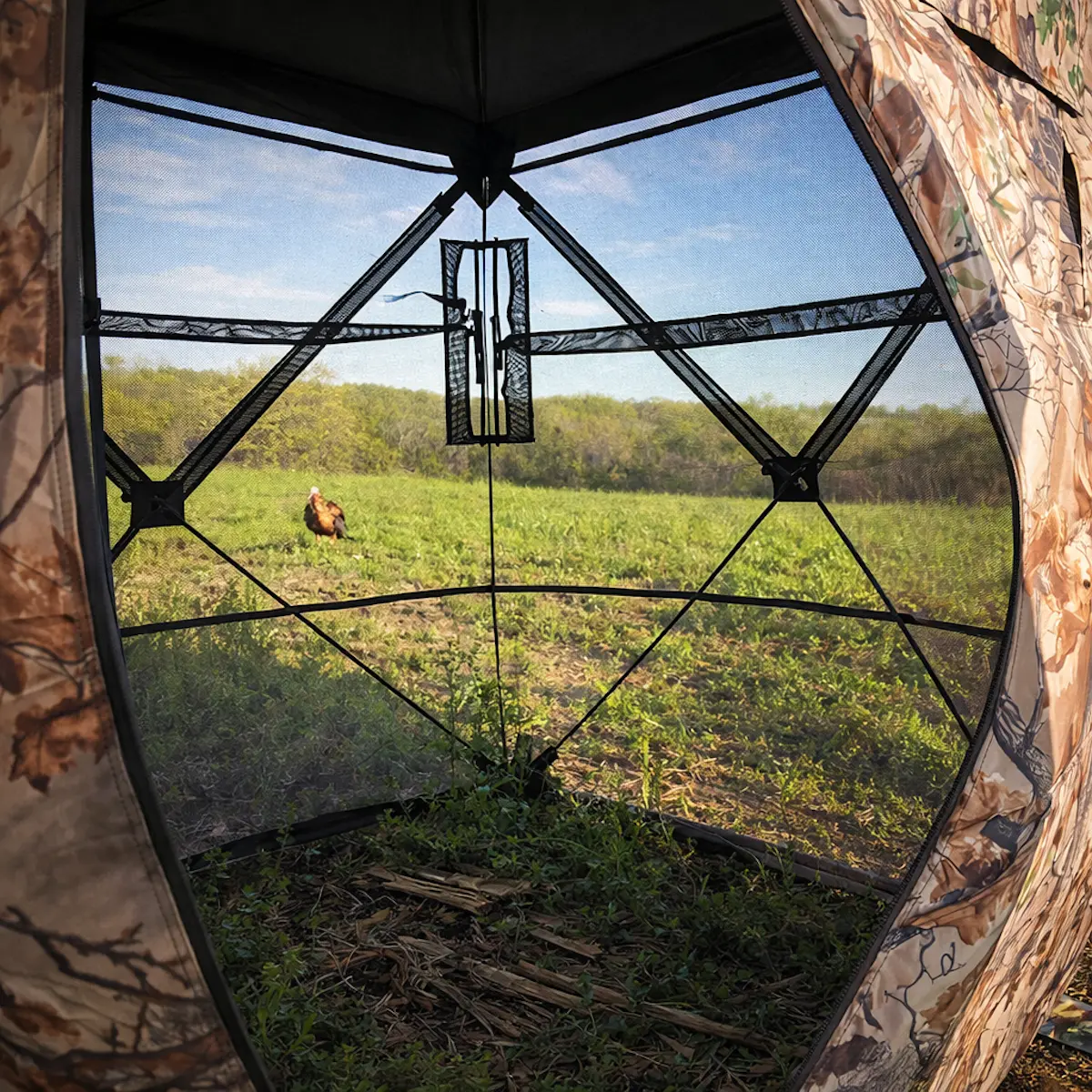 Muddy Prevue 2-Man See-Thru Ground Blind - Epic Camo - Image 11