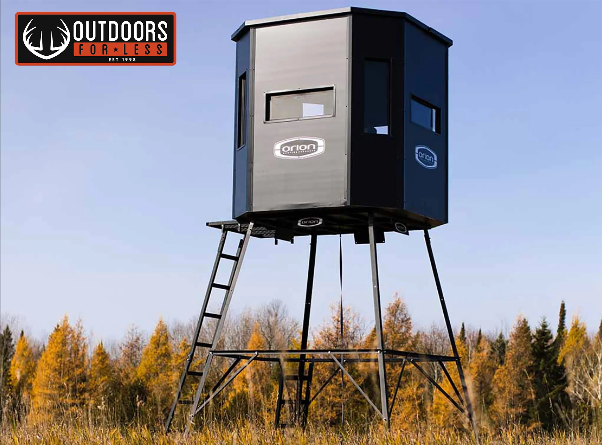 Orion Blinds 15' Hunting Blind Tower with Stair & Rail - Image 3