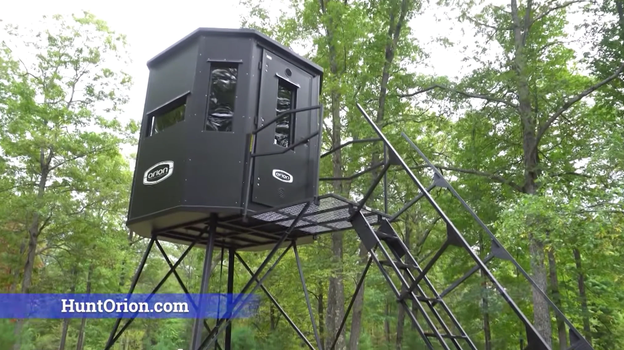 Orion Blinds 15' Hunting Blind Tower with Stair & Rail - Image 9