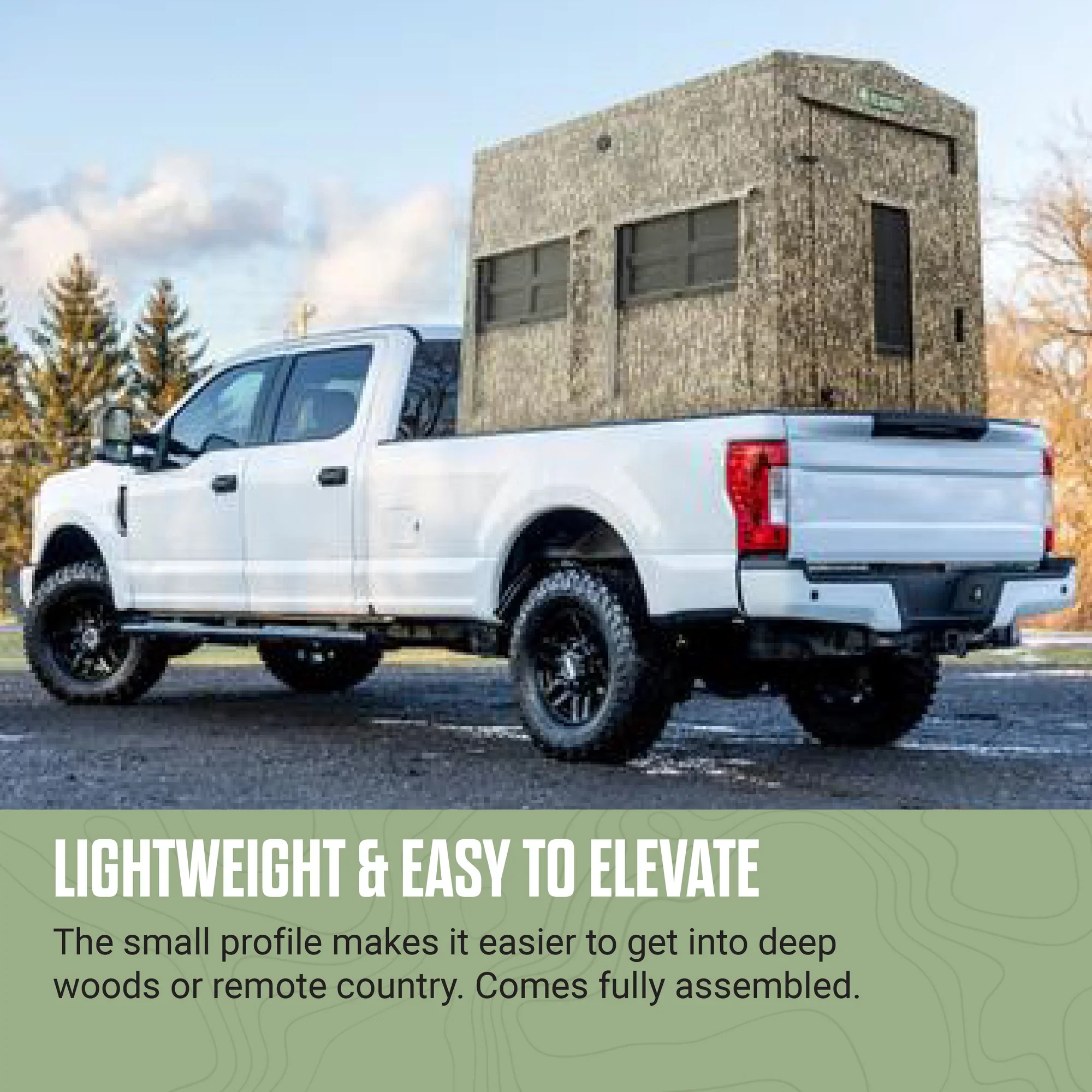 Shadow Hunter Marksman 4' x 6' Hunting Blind with Elevator Tower Kit - Image 6