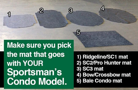 Sportsman's Condo Small Mat for the Ridgeline, SC1, SC2 and Pro Hunter Blinds