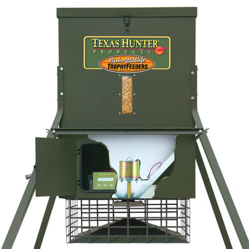 Texas Hunter 300 lb. Trophy Deer Corn Feeder with 8 Foot Legs - Image 4