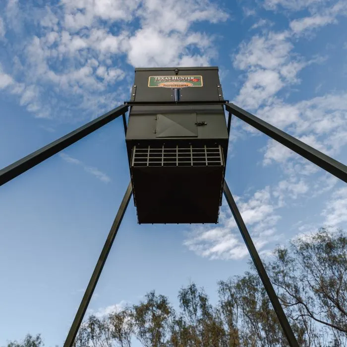 Texas Hunter 300 lb. Trophy Deer Corn Feeder with 8 Foot Legs - Image 5
