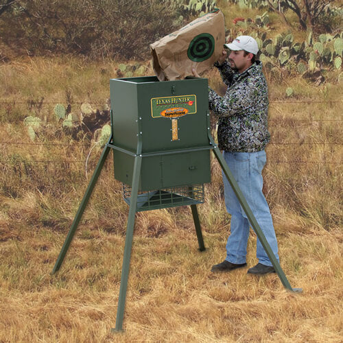 Texas Hunter 300 lb. Trophy Deer Feeder with 4 Foot Legs - Image 15