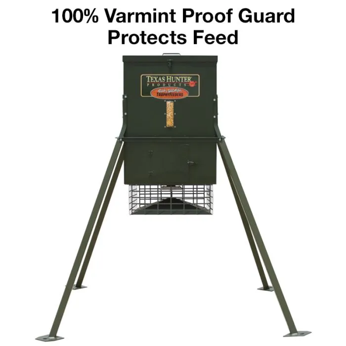 Texas Hunter 300 lb. Trophy Deer Feeder with 4 Foot Legs - Image 18