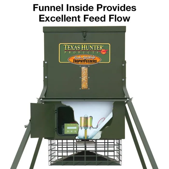 Texas Hunter 300 lb. Trophy Deer Feeder with 4 Foot Legs - Image 19