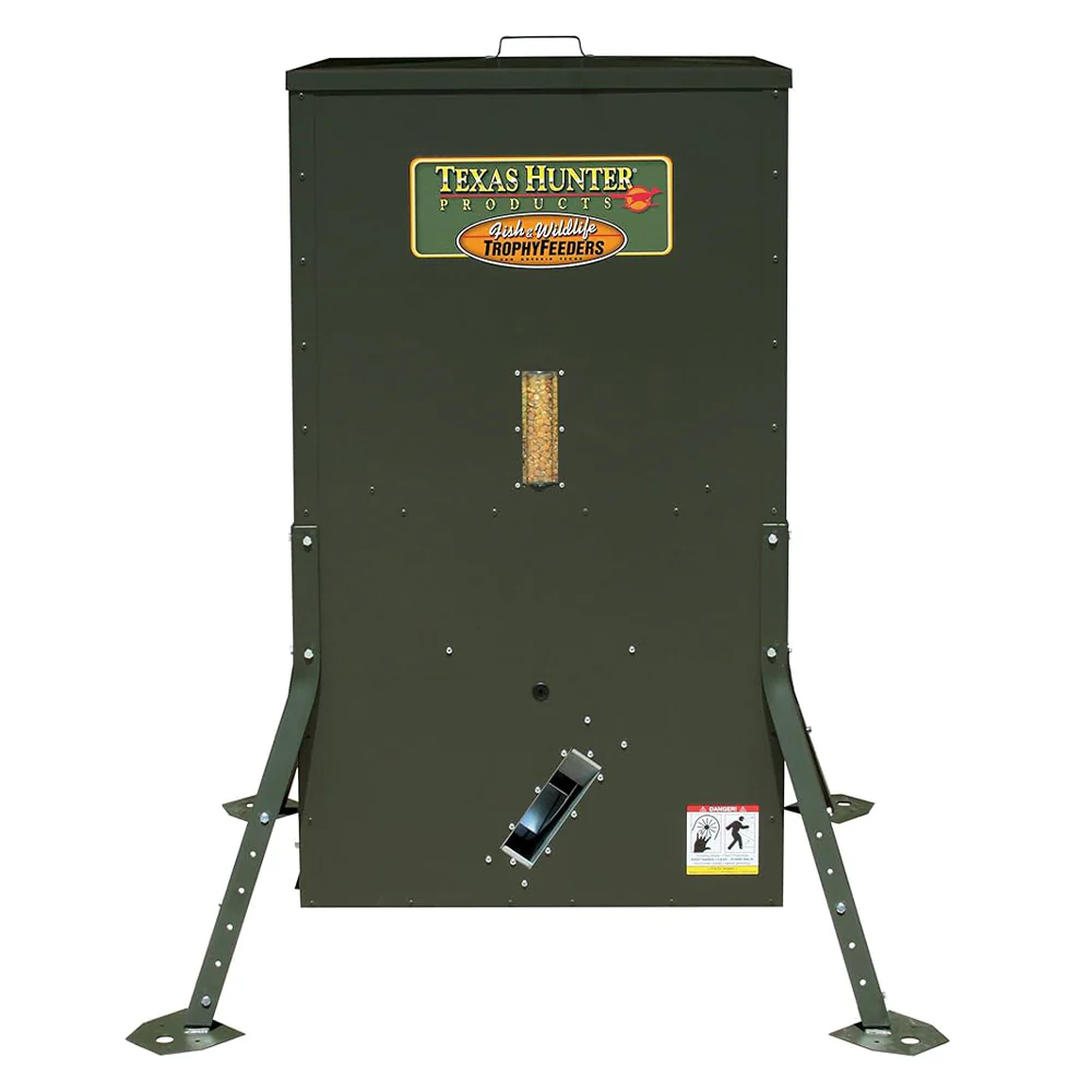 Texas Hunter Hideaway Stand and Fill Directional Deer Feeder, 400 lb Capacity