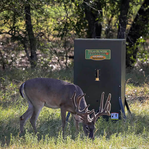 Texas Hunter Hideaway Stand and Fill Directional Deer Feeder, 400 lb Capacity - Image 2