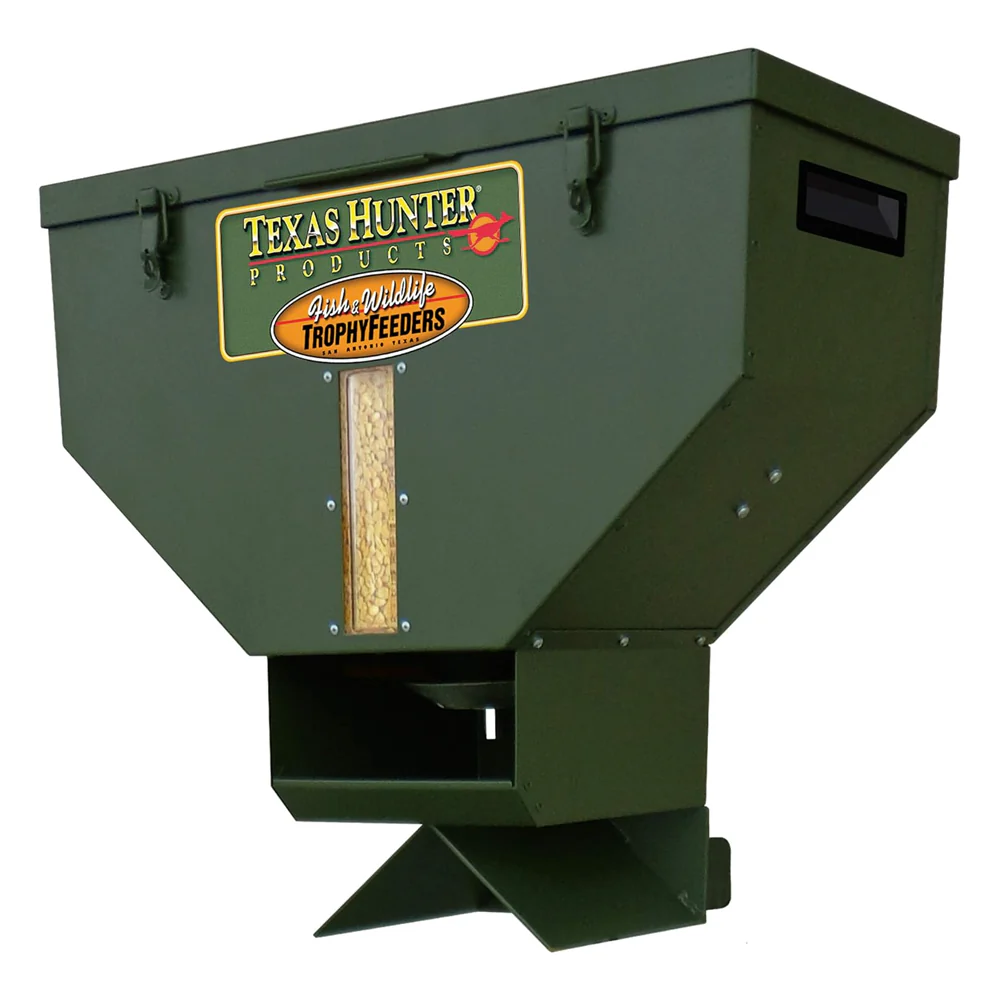 Texas Hunter Road Deer Corn Feeder with Wireless Remote Control, 50 lb Capacity