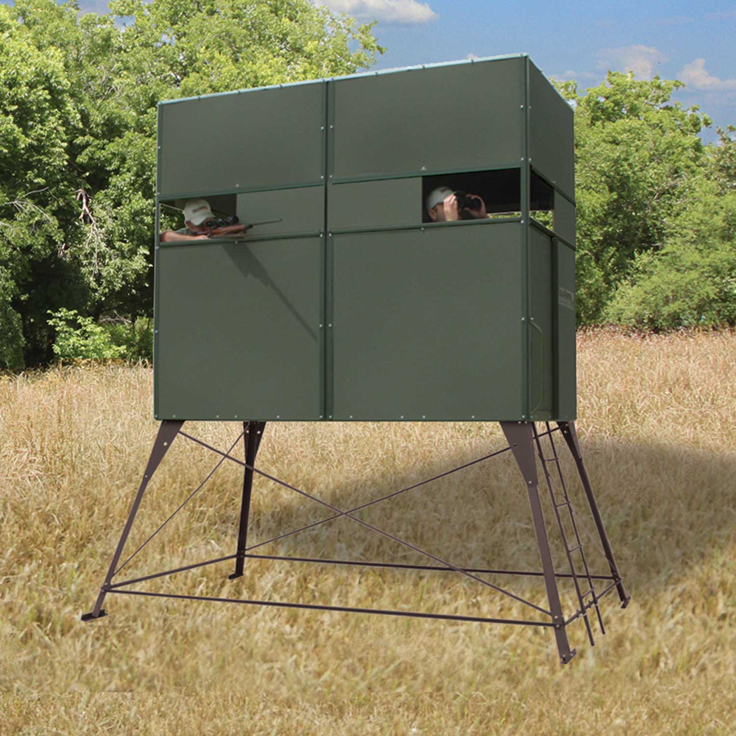 Texas Hunter Trophy Deer Blind 4' x 8' with 4' Tower
