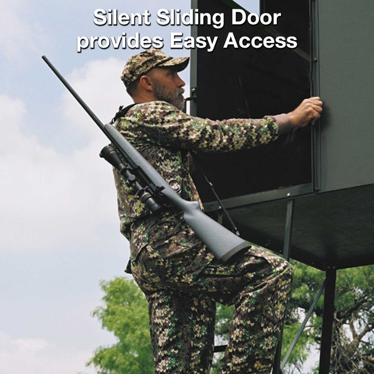 Texas Hunter Trophy Deer Blind Double 4' x 8' with 8' Tower - Image 6
