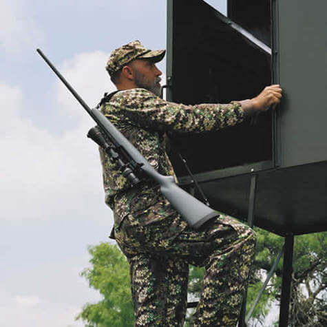 Texas Hunter Trophy Deer Blind 4' x 4' with 8' Tower - Image 5