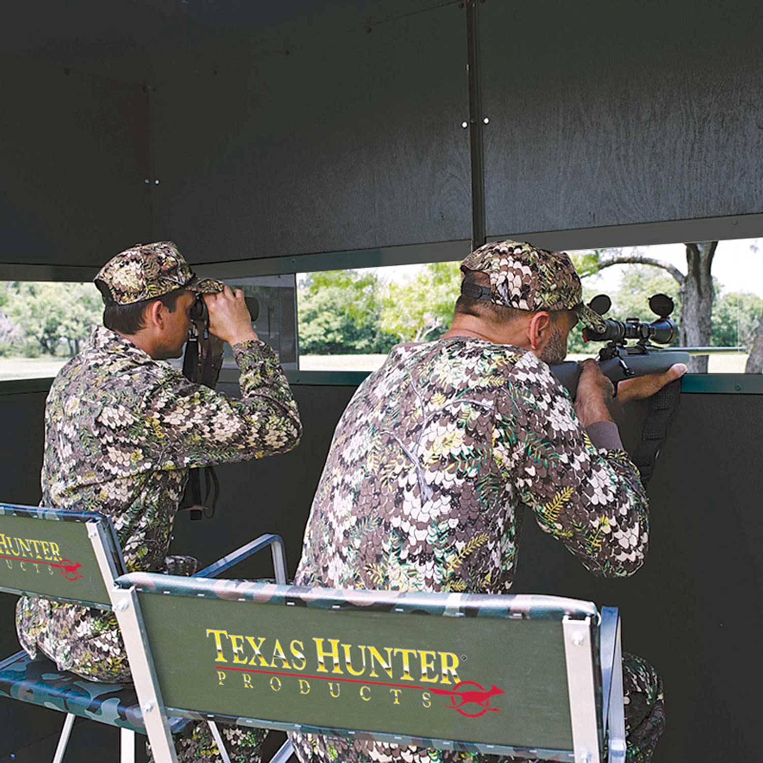 Texas Hunter Trophy Deer Blind 4' x 8' with Ground Legs - Image 4