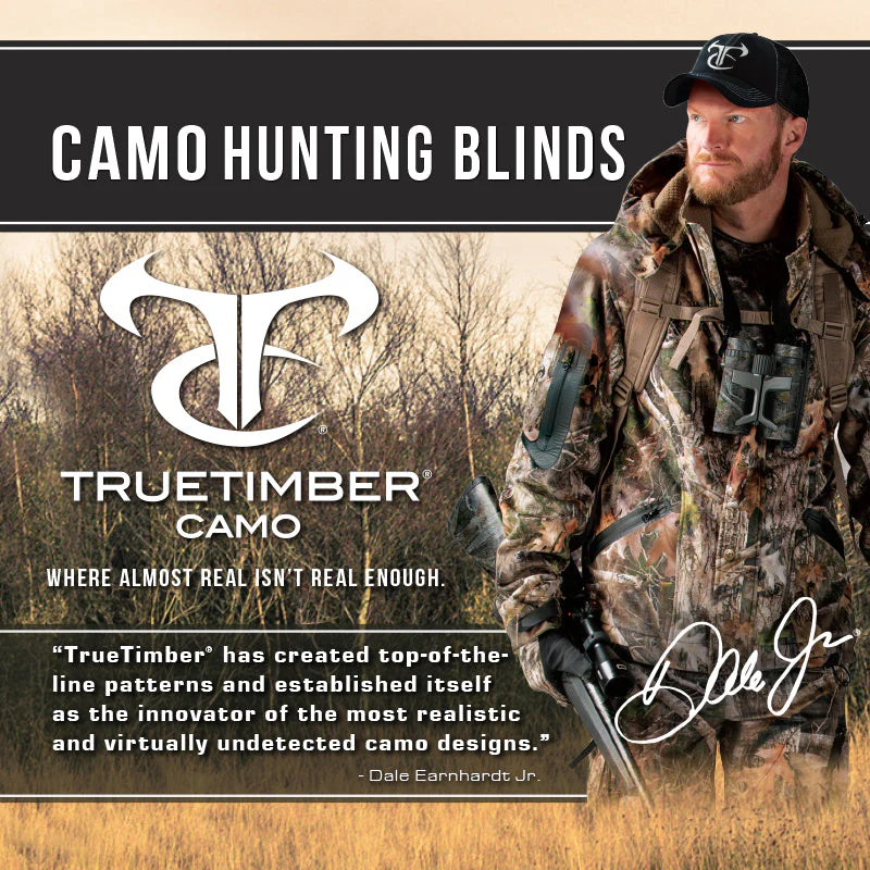 Texas Hunter 5' x 7' Wrangler Camo Hunting Blind with Combo Bow/Rifle Windows, 8' Tower & Stairs - Image 6
