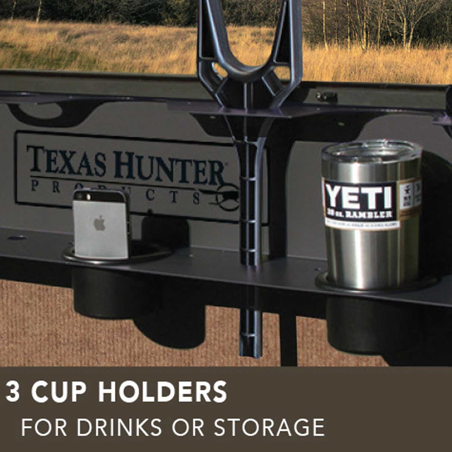 Texas Hunter 5' x 7' Wrangler Camo Hunting Blind with Combo Bow/Rifle Windows & Ground Legs - Image 11