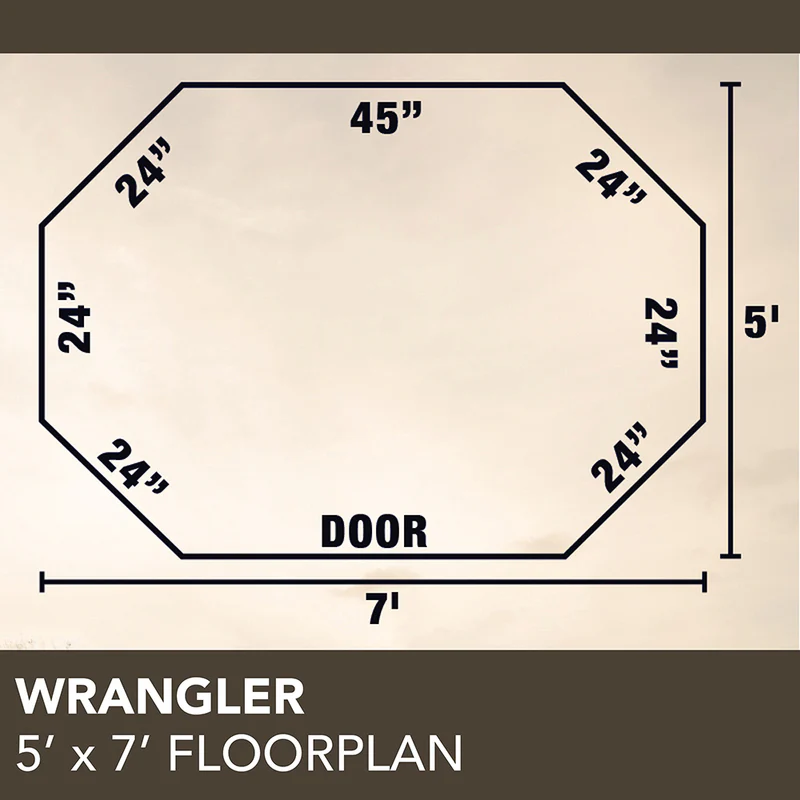 Texas Hunter 5' x 7' Wrangler Camo Hunting Blind with Combo Bow/Rifle Windows & Ground Legs - Image 6