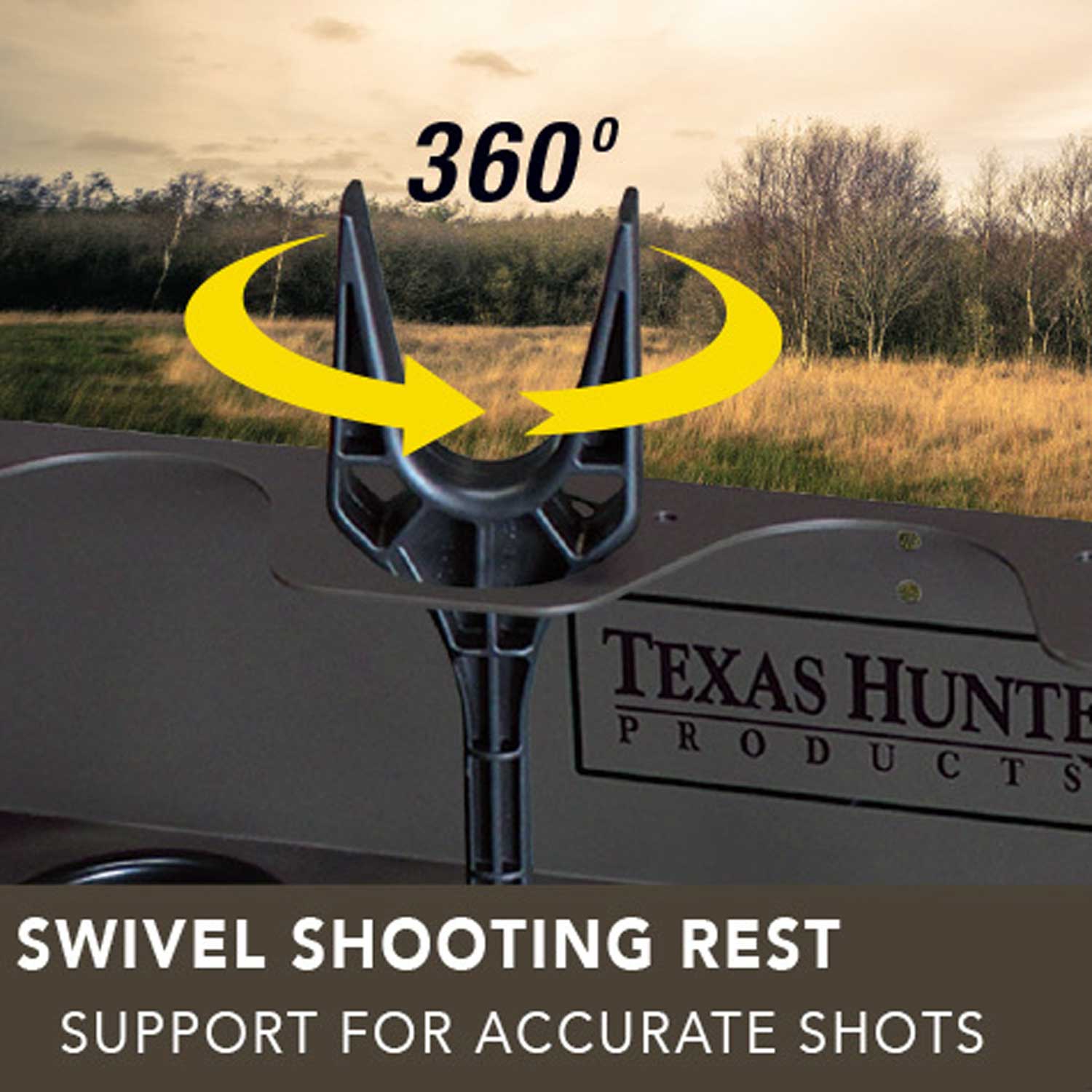Texas Hunter Wrangler Rifle Octagon Shaped Camo Aluminum 5' x 7' Deer Blind with 8' Tower - Image 9
