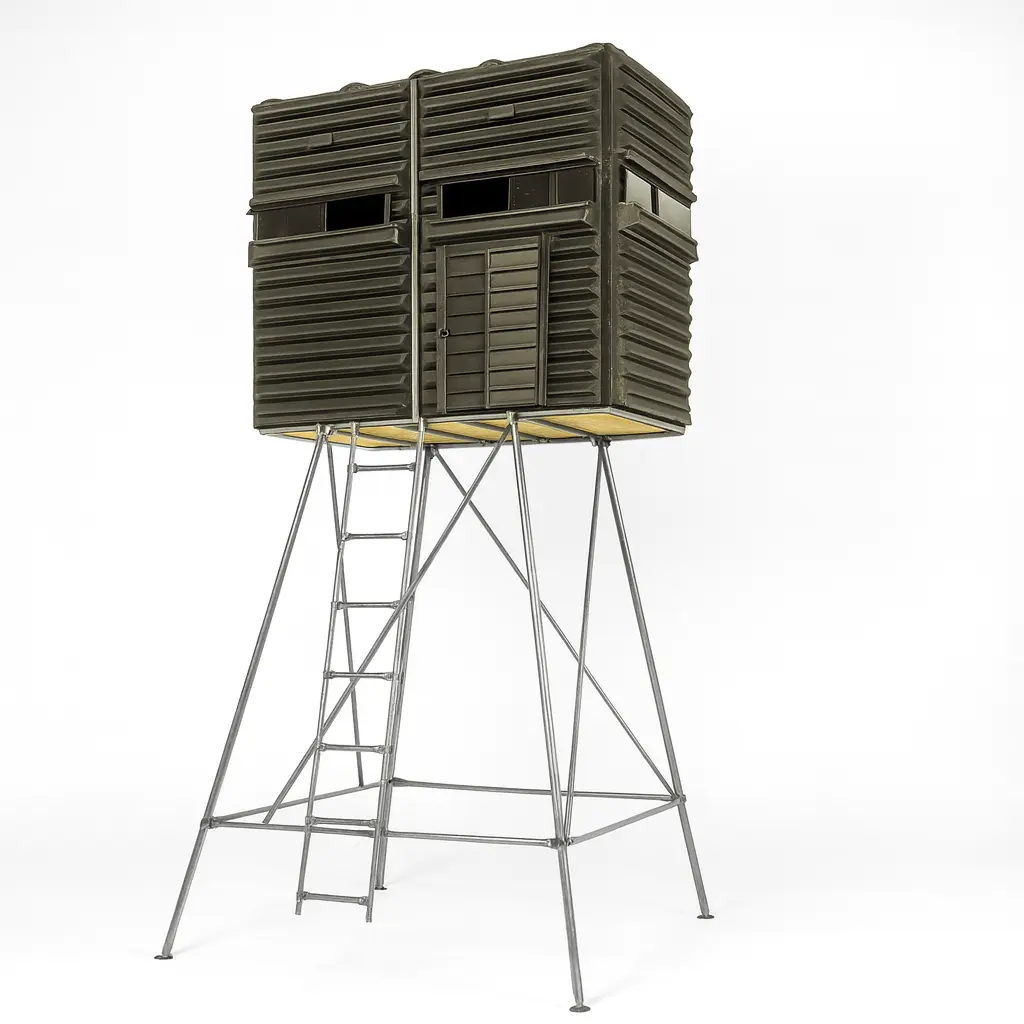 The Blynd 4' x 8' Hunting Blind - Olive Drab Green with Full Door - Image 10