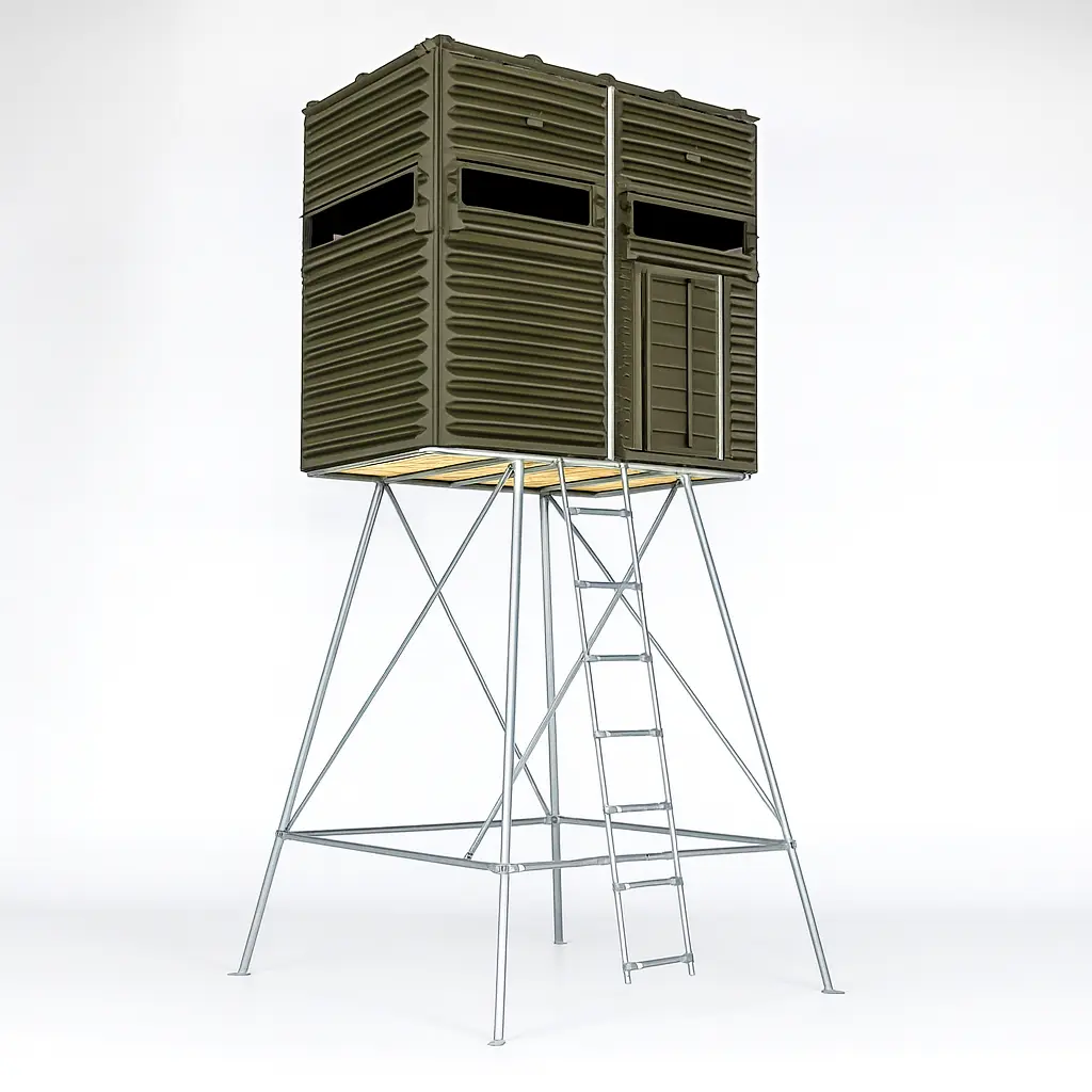 The Blynd 4' x 8' Hunting Blind - Olive Drab Green with Full Door - Image 12