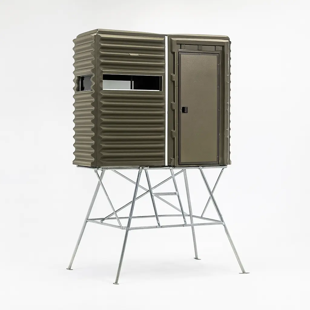 The Blynd 4' x 8' Hunting Blind - Olive Drab Green with Full Door - Image 14